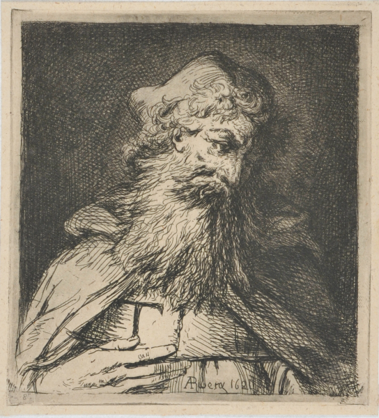 BEARDED MAN LOOKING TO THE LEFT