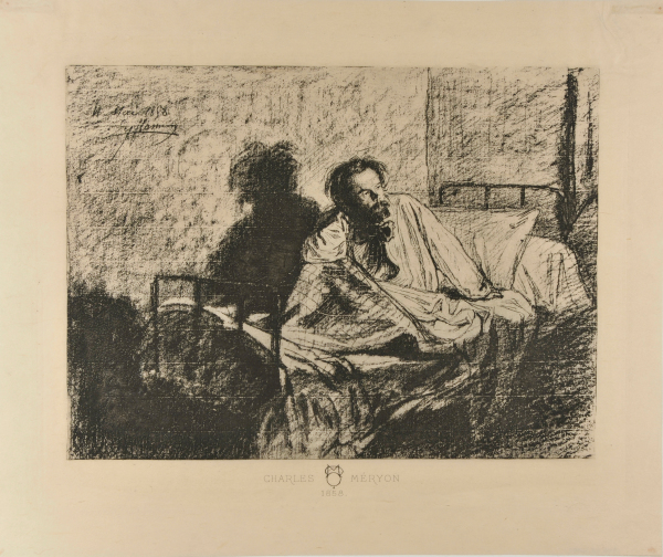 Charles Meryon in Bed