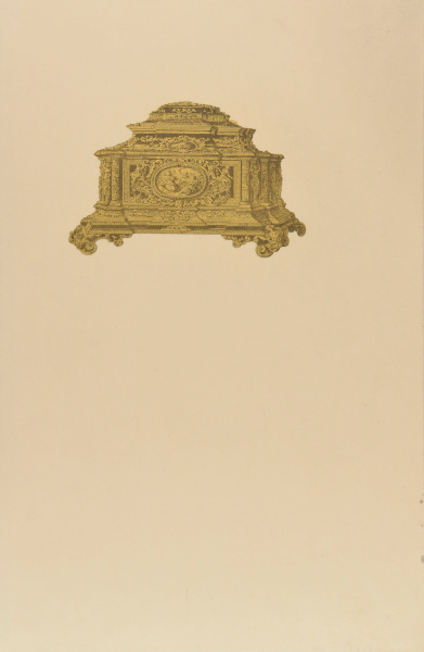 COFFER IN GOLD, SILVER AND TORTOISE-SHELL