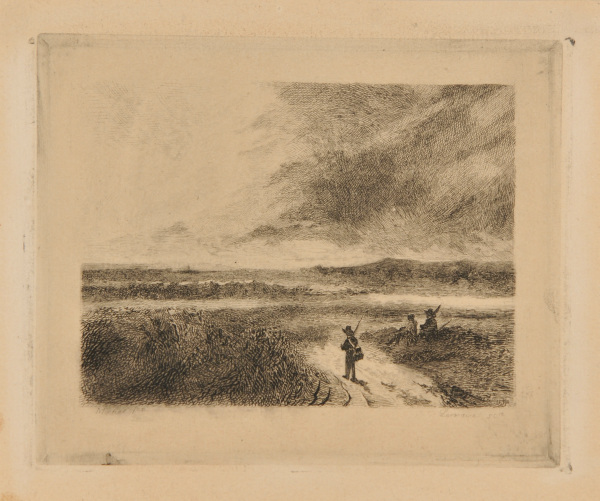 Soldiers (?) or Men Hunting, after Michel