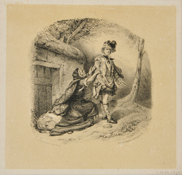 Illustration for a Story: Woman Pleading with a Man