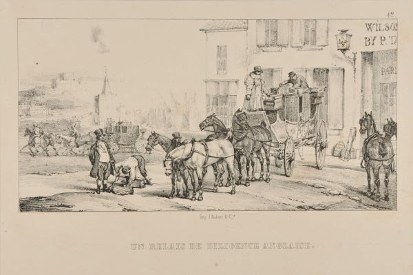 Un Relais de Diligence Anglaise