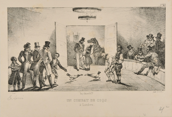 Un Combat de Coqs à Londres