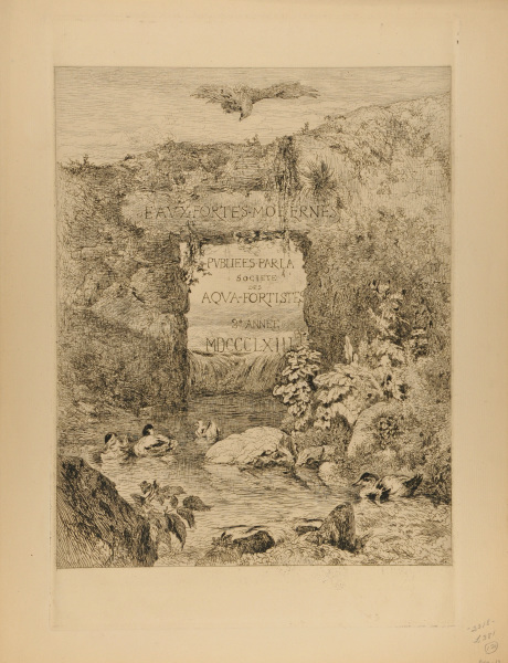 FRONTISPIECE FOR EAUX-FORTES MODERNES (LA SOCIÉTÉ DES AQUA-FORTISTES, 2ÈME ANNÉE)