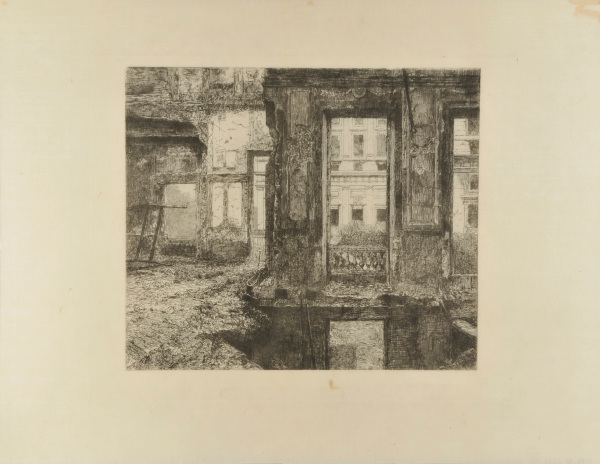 INSIDE THE PALACE OF THE LEGION OF HONOR AFTER THE FIRE OF 1871