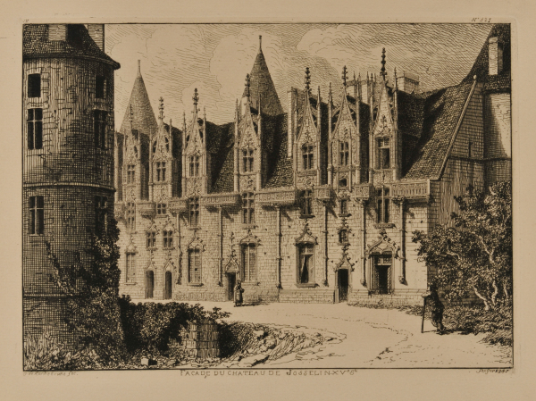 Façade du Château de Josselin - XVe Sle