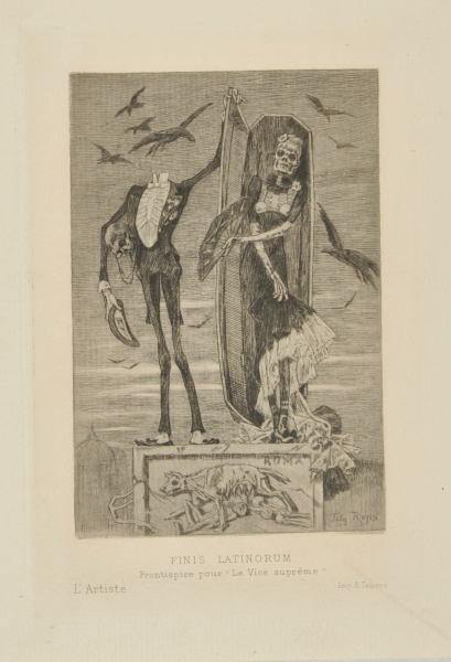 FINIS LATINORUM, FRONTISPIECE FOR LE VICE SUPRÊME