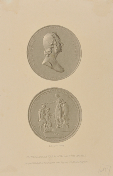 OBVERSE AND REVERSE OF THE ALLSTON MEDAL