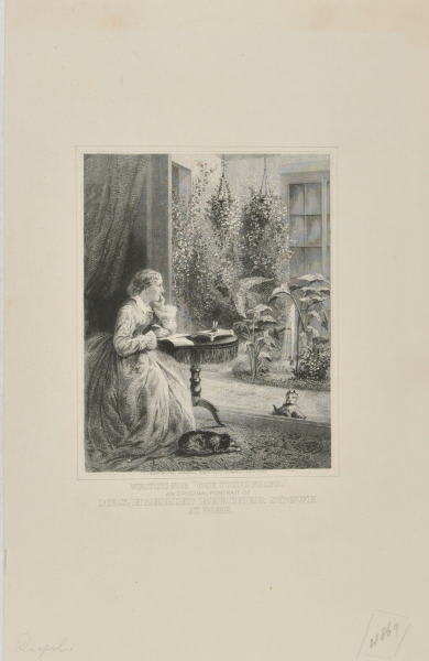 MRS. HARRIET BEECHER STOWE AT HOME