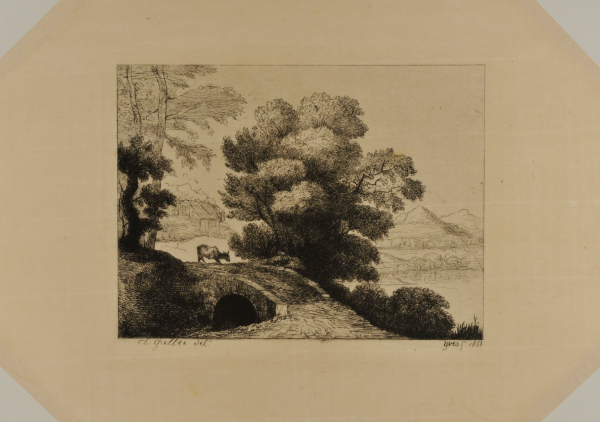 LANDSCAPE WITH STONE BRIDGE
