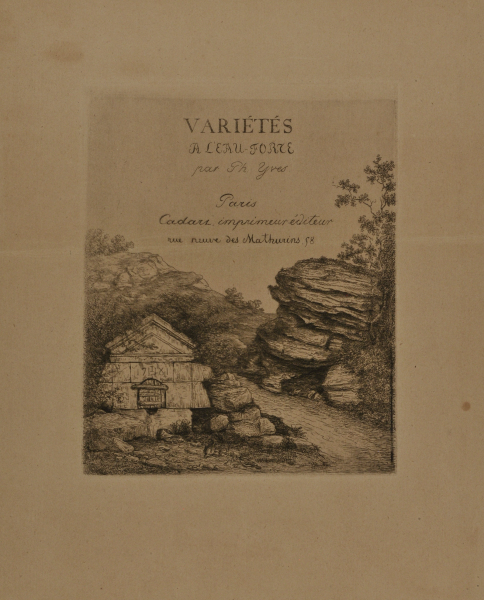 TITLE PAGE FOR "VARIÉTÉS À EAU-FORTE"