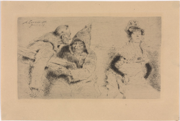 Two Monks and a Lady