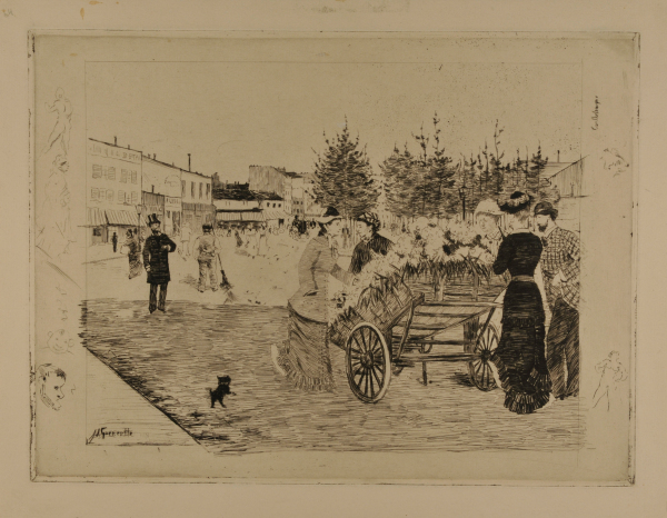 FLOWER SELLER ON THE BOULEVARD