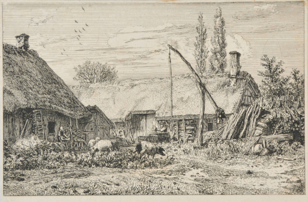 LANDSCAPE: THATCHED COTTAGES