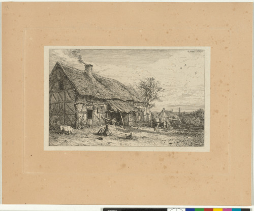 LANDSCAPE: PEASANTS' THATCHED COTTAGE