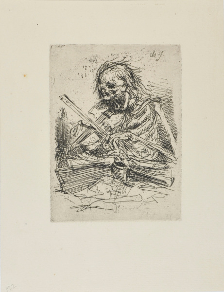 DEATH PLAYING A VIOLIN