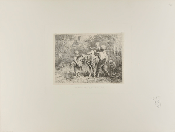 Première leçon d’équitation