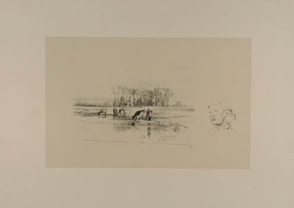 HORSES AT THE WATERING PLACE