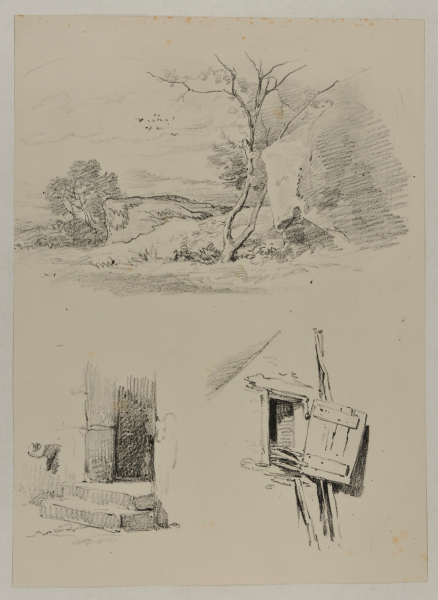 TREES AND ROCKS, DOORSTEP, WINDOW