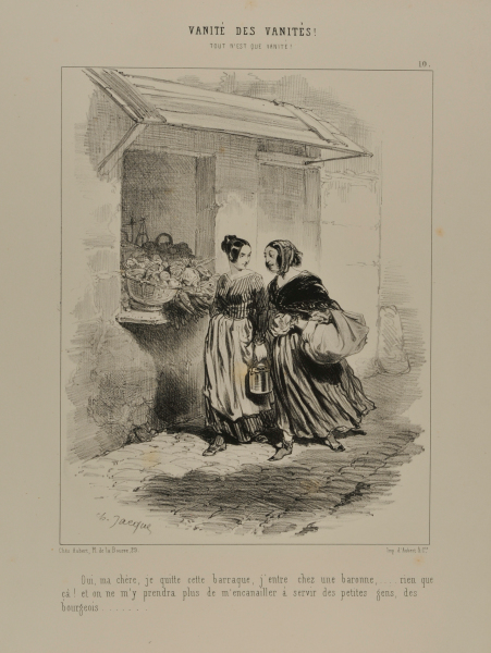 OUI, MA CHÈRE, JE QUITTE CETTE BARRAQUE, J'ENTRE CHEZ UNE BARONNE...