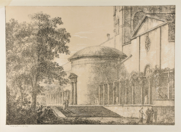 SIDE VIEW OF A ROMAN CATHEDRAL
