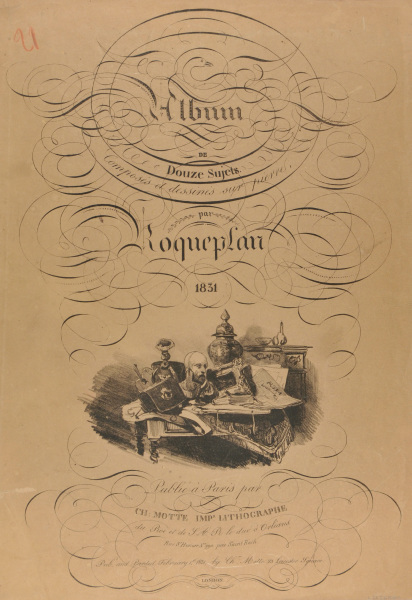 FRONTISPIECE FOR "ALBUM DE DOUZE SUJETS"