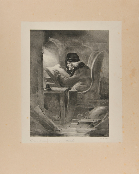 Man in his study