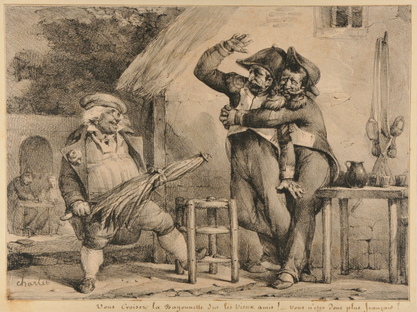 YOU CROSS THE BAYONET AGAINST OLD FRIENDS!...