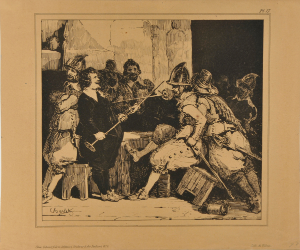 TWO MEN STARTING A DUEL