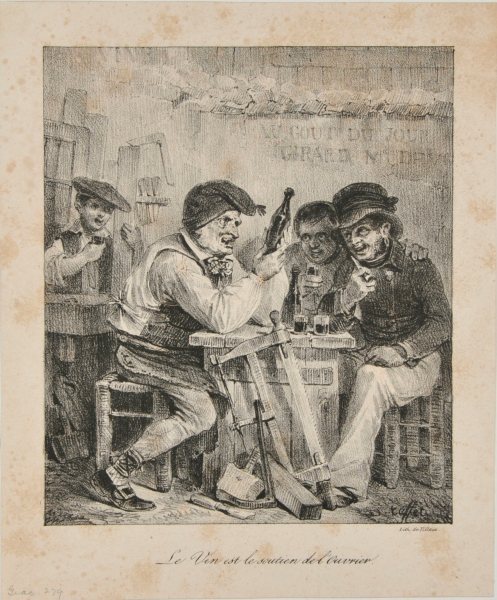 WINE IS THE SUPPORTER OF THE WORKER