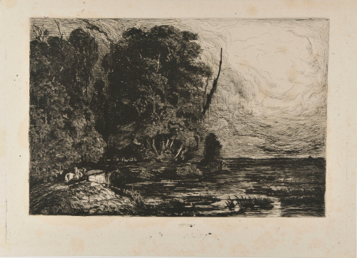 CAVALIER IN A LANDSCAPE