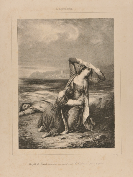 A GIRL FROM PROCIDA FINDING HER DEAD LOVER THE DAY AFTER A STORM