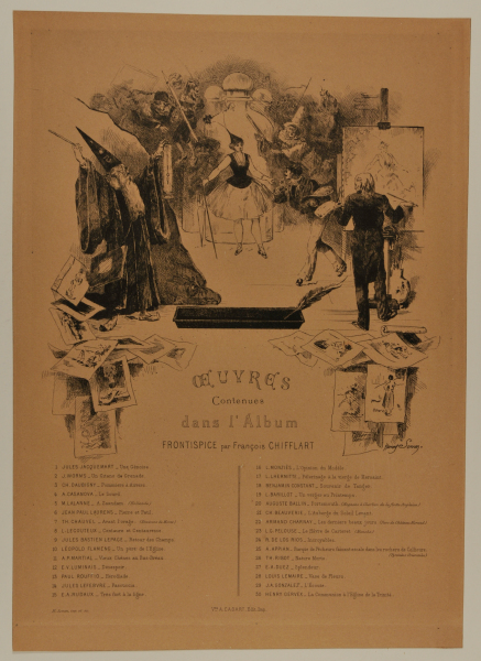 Title page for Oeuvres Contenues dans l'Album