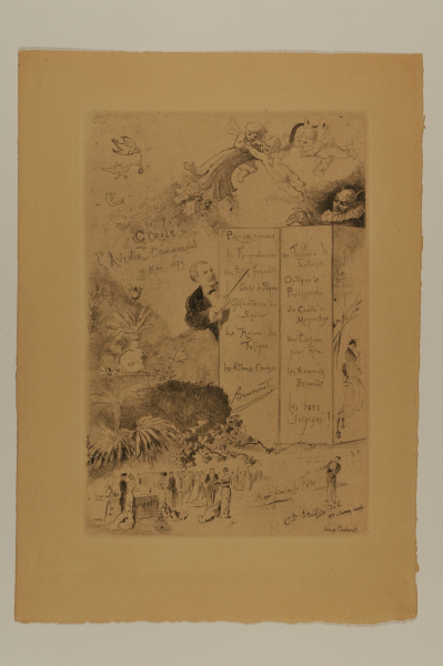 Programme pour une Soirée de Prestidigitation au Cercle de l'Avenir commercial, rue Hauteville, after Mils