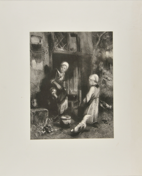 GIRLS FEEDING CHICKENS