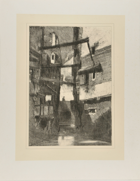 HOUSES ALONG A CANAL