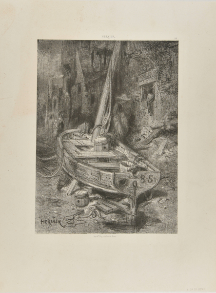 FISHING BOAT DOCKED NEAR HOUSES