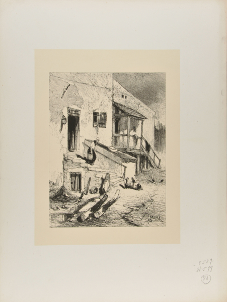 HOUSE WITH TWO SETS OF STEPS