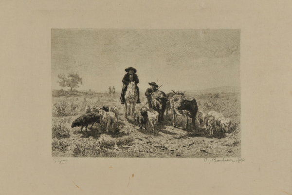 Driving Sheep and Cattle Home