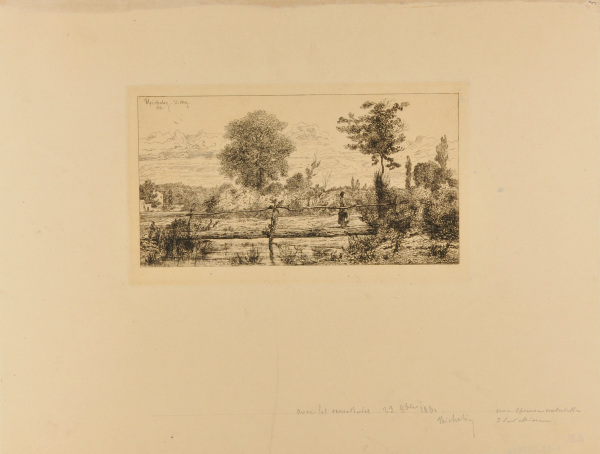 THE WOODEN BRIDGE, NEAR VICHY