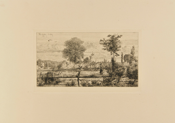 THE WOODEN BRIDGE, NEAR VICHY