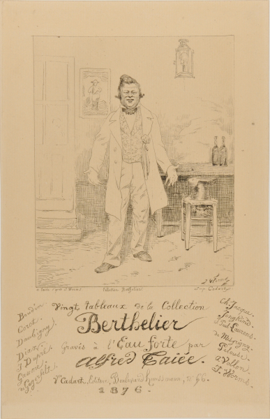 COVER FOR "VINGT TABLEAUX DE LA COLLECTION BERTHELIER"