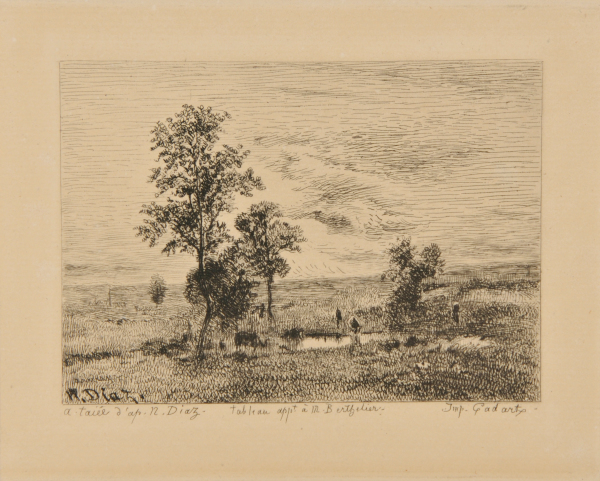 Landscape with Cattle Drinking
