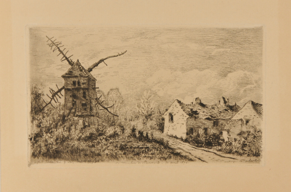 WINDMILL AND COTTAGES NEAR SANNOIS, APRIL 30, 1876