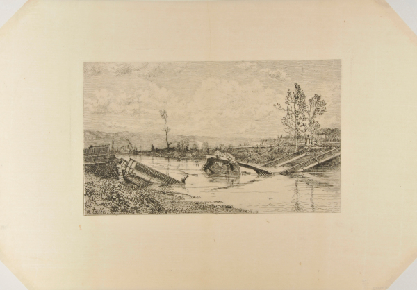 VIEW OF THE SEINE AT THE BRIDGE AT BILLANCOURT