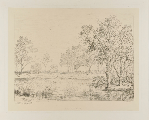 THE BANKS OF A POND IN BRESSE