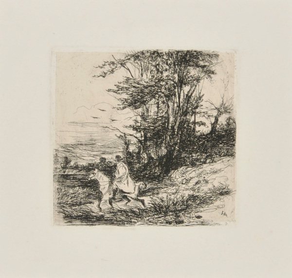 THE TRAVELLER ON HORSEBACK AND THE THREE BIRDS