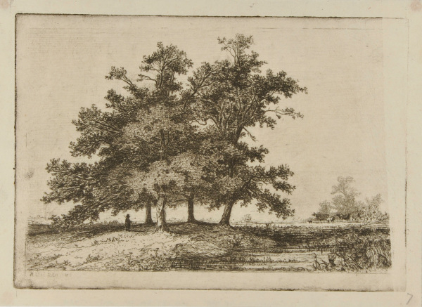 LANDSCAPE WITH FOUR TREES