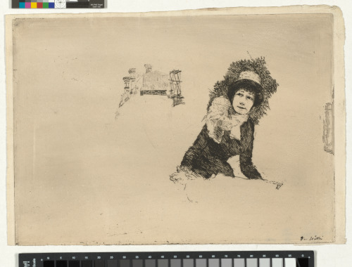 STUDIES: WOMAN WEARING A HAT; BUILDING WITH SCAFFOLDING