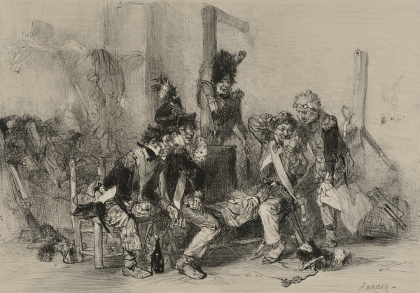 SOLDIERS PLAYING CARDS